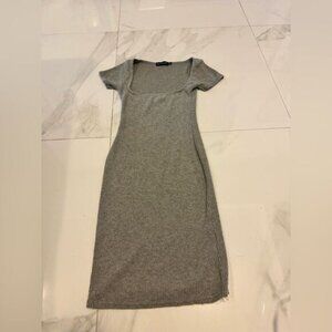 [Pretty little thing] gray Ribbed Knit Dress #9